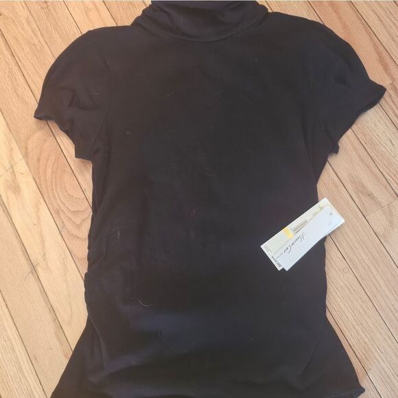 KENNETH COLE RUCHED TURTLENECK TOP - Picture 4 of 7